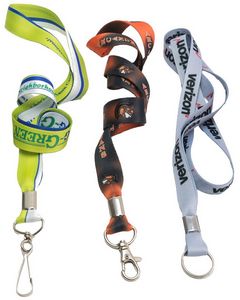 3/4" Full Color Dye Sublimation Lanyard