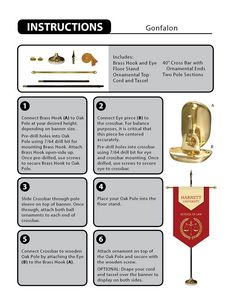 36" x 60" Premium Gonfalon 8' Kit / V-Cut