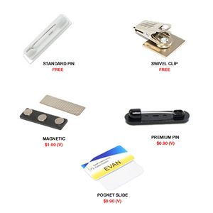 3"W x 1.25"H Shadow Name Badge w/ Full Color Logo