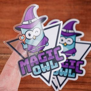 3"x3" Clear Vinyl Die-Cut Stickers