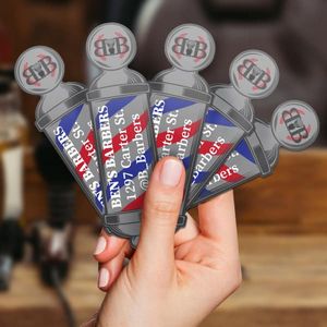 3''x3'' Custom Die-Cut White Vinyl Stickers