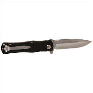 4 1/2" Black Bison River Anodized Aluminum Handle Knife