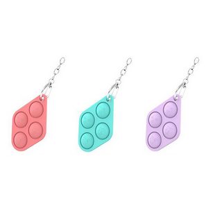 4 Bubbles Push Pop Keychain