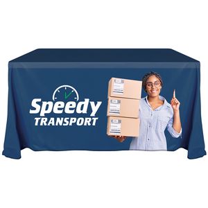 4' Knit Polyester Custom Throw Style Table Cover