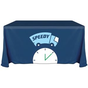 4' Knit Polyester Custom Throw Style Table Cover