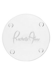 4" Round Glass Coaster