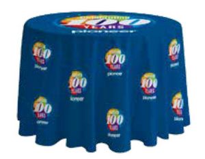 4-ft. Round FULL BLEED Table Cover with 25" Overhang