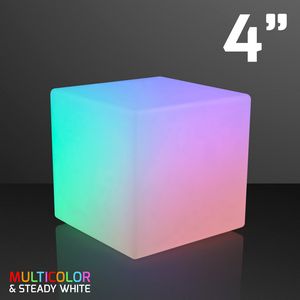4 x 4" Deluxe Deco Cube Light with Remote Control - BLANK