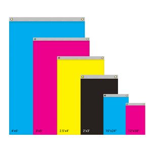 4' x 6' Double Sided Knitted Polyester Vertical Banners
