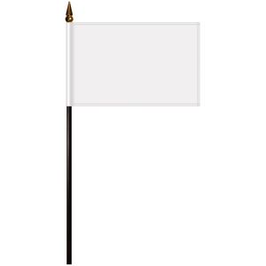 4" x 6" Stick Flag with Plastic Liner