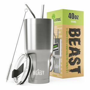 40 Oz. Greens SteelÂ® Beast Insulated Tumbler with Straw