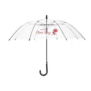 46" Arc Auto Open Clear Umbrella