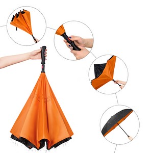 48" Arc Auto-open Two-Tone Reverse Umbrella (Full Color)