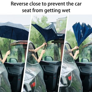 48" Arc Auto-open Two-Tone Reverse Umbrella (Full Color)