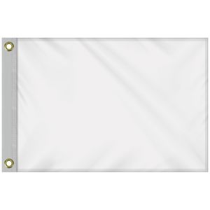 48 - Hour 14" x 20" Custom Single Reverse Knitted Polyester Golf Flag with Heading & Grommets