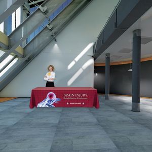 48 - Hour 8' Custom Throw Style Table Cover