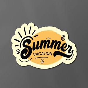 5" x 4" Vinyl Die Cut Sticker
