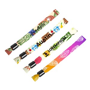 5/8" Sublimated Event Wristband W/ Locking Bead