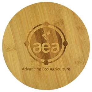 6 1/4" 4 Piece Round Bamboo Wine Tool Set