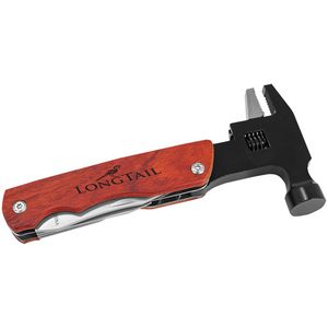 6 3/4" Hammer Multi-Tool w/Wood Handle And Pouch