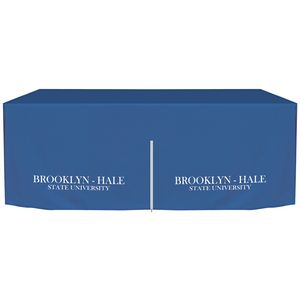 6' Customized Zipper Back Fitted Table Cover