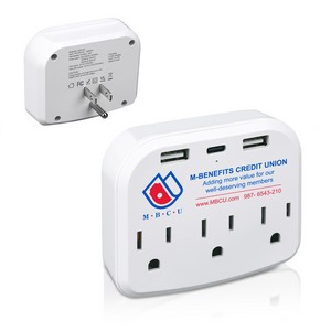 6-Outlet Wall Charger With Phone Stand