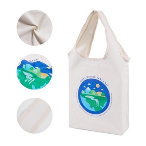 6 Oz Natural Cotton Canvas Foldable Tote