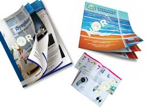 6 Page Booklet w/ AQ Coating