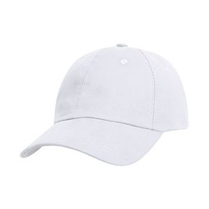 6 Panel Low Profile Unstructured Cotton Twill Baseball Cap