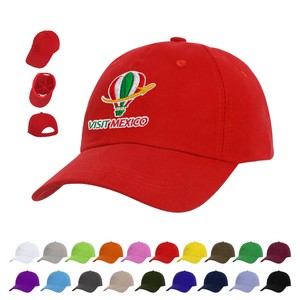 6 Panel Low Profile Unstructured Cotton Twill Baseball Cap