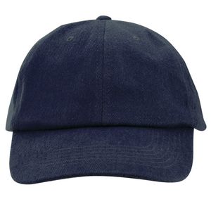 6 Panel Unconstructed Brushed Cotton Caps