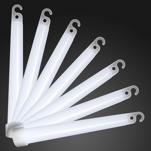 6" WHITE Glow Sticks - PRINTED