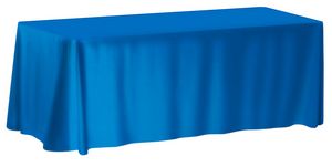6-ft. NON-FITTED Front Print ONLY Table Cover (with Stock Fabric Color)