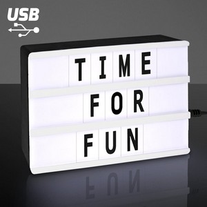 6" x 4" Mini Cinema Marquee USB LED Lightbox - BLANK