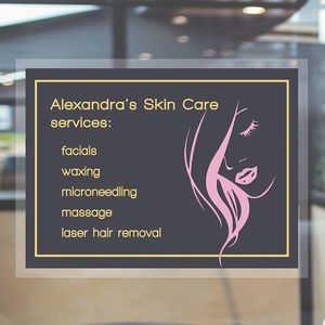 6" x 8" Inside Window Static Cling