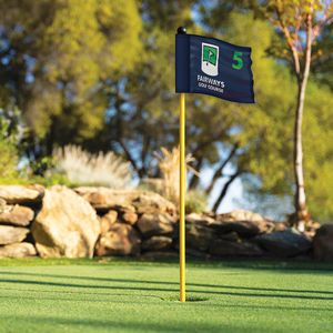 6" x 8" Single Reverse Golf Flag with Tube