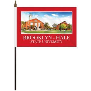 6" x 9" Double Sided Polyester Stick Flag