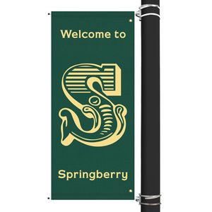 60" x 30" Custom Sunbrellaâ„¢ Avenue Banner-1 Color Imprint
