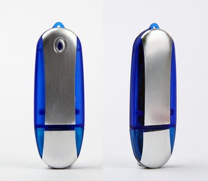 64 MB Oval Translucent LED USB Flash Drive
