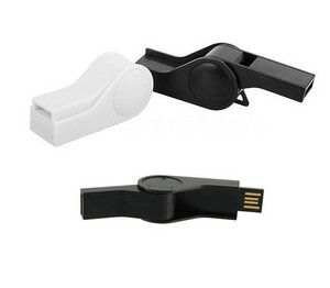 64 MB Retractable Whistle USB Flash Drive