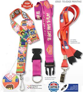 7 Day Rush Dye-Sublimation Lanyards 3/4"