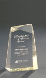 7" Facet Wedge Acrylic Award
