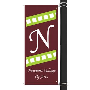 72" x 30" Custom Sunbrellaâ„¢ Avenue Banner-2 Color Imprint