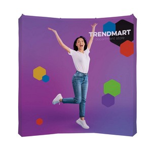 8' Curved Splash Floor Display Wrap Kit (Poly Knit)