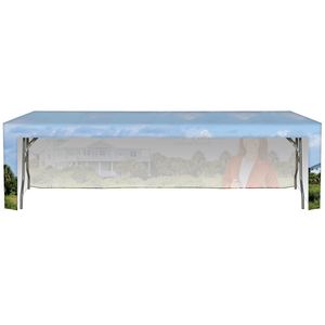 8' Customized Open Back Fitted Table Cover