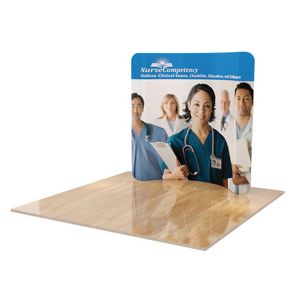 8' Fabric Tube Display Double Sided Curved