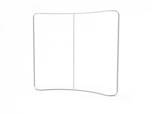 8' Fabric Tube Display Double Sided Curved