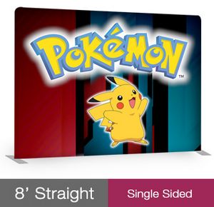 8' Fabric Tube Display Single Sided Straight