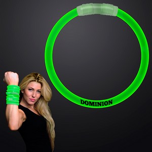 8" Green Glow Bracelet - PRINTED