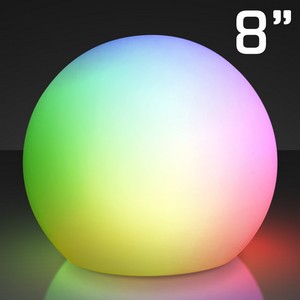 8" LED Orb Deco Ball Centerpiece Lights - BLANK